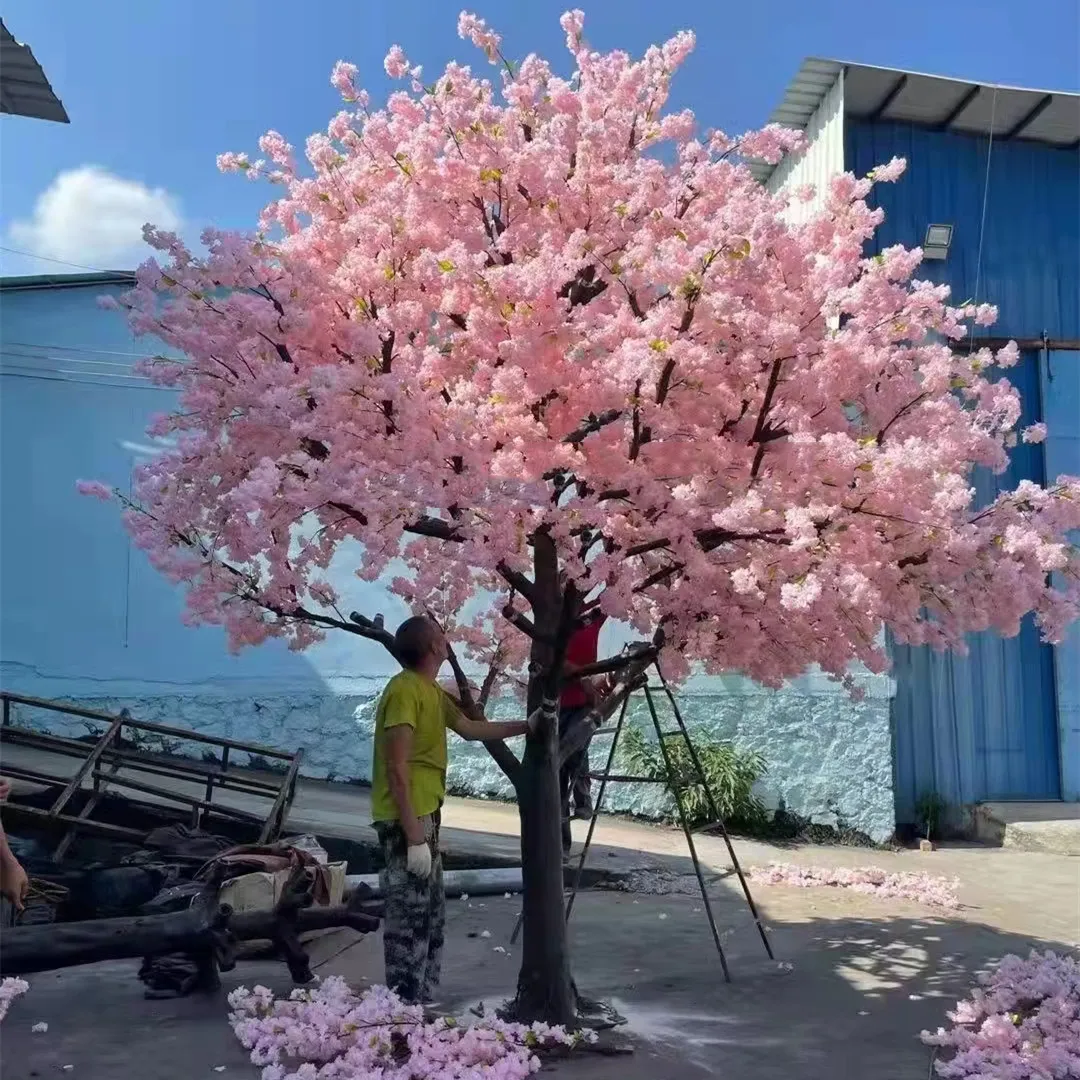 Bellissimo fiore di seta fiore di ciliegio artificiale albero per la decorazione del centro commerciale