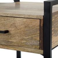 Table d'appoint en bois industriel moderne pour salon meubles de maison