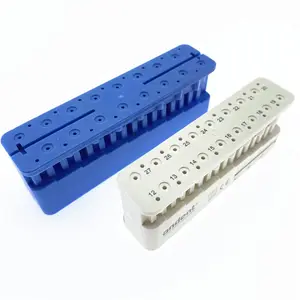 Dental Instrument Endo Block für Kanal dateien Endo Box mit Lineal Autoklav ierbarer Endo Messtest block