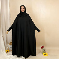 Robe Abaya de Prière Portable Faite à la Main, Respirante, Légère, en Polyester, Coupe Slim, Antistatique, Grande Taille, Longueur Cheville, Printemps