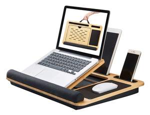 Bureau d'<span class=keywords><strong>ordinateur</strong></span> <span class=keywords><strong>Portable</strong></span> en bambou Angle réglable canapé-<span class=keywords><strong>lit</strong></span> bureau avec <span class=keywords><strong>coussin</strong></span> et tapis de poignet doux <span class=keywords><strong>support</strong></span> d'<span class=keywords><strong>ordinateur</strong></span> <span class=keywords><strong>Portable</strong></span> avec tapis de souris et poignée - Product Image 3