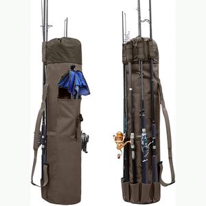 Échantillon gratuit : Sac de transport pour cannes à pêche, Housse de protection pour cannes à pêche, Sac de transport en tissu Oxford durable pour équipement de pêche, Cadeaux de pêche pour hommes - Product Image 3