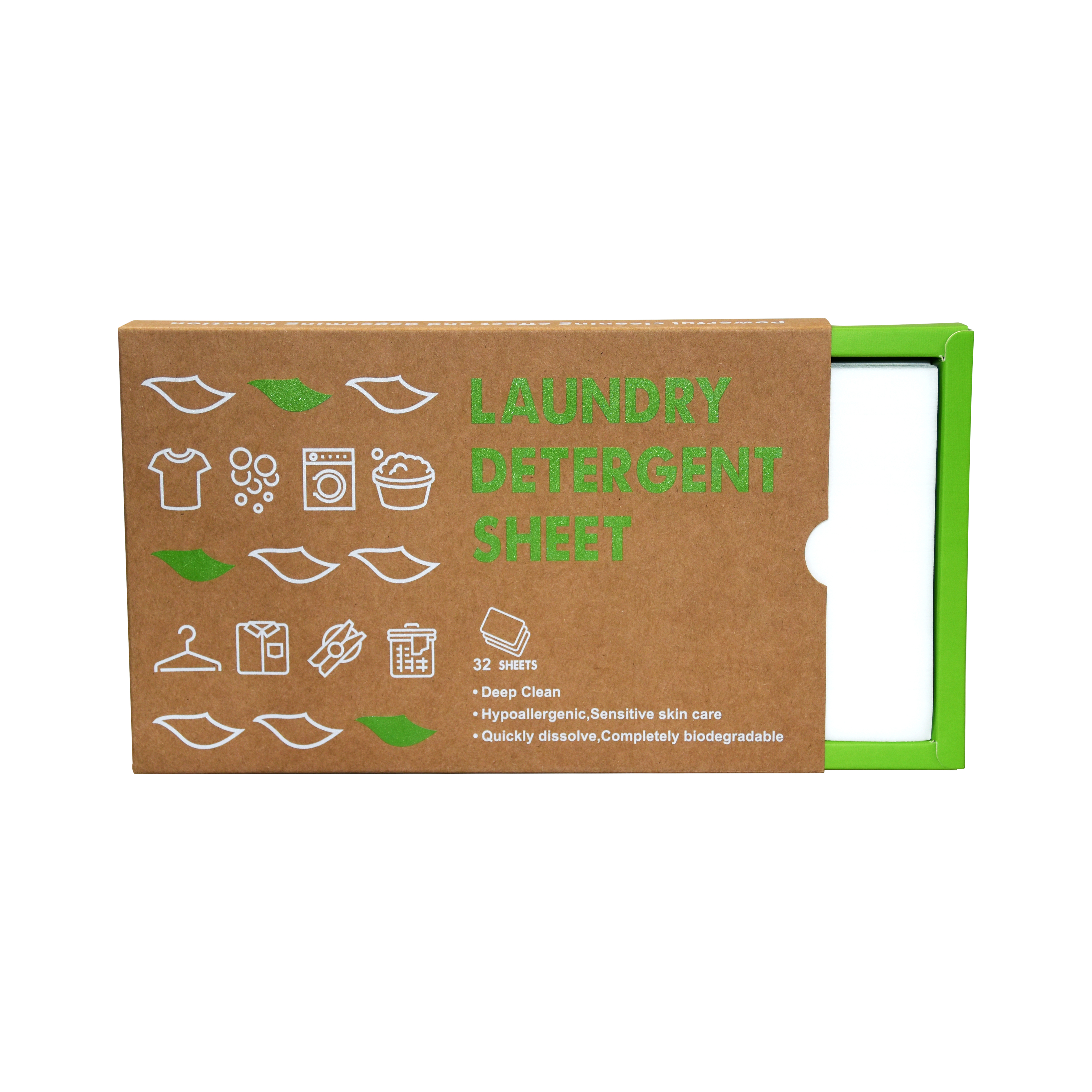 Экологически чистый биоразлагаемый чистый натуральный лист/полоски для стирального порошка на основе растений, лист для стирального порошка