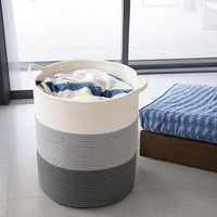 Panier à linge pliable en coton tissé NFS avec couvercle, capacité supérieure à 35L, design moulé par injection écologique pour vêtements sales