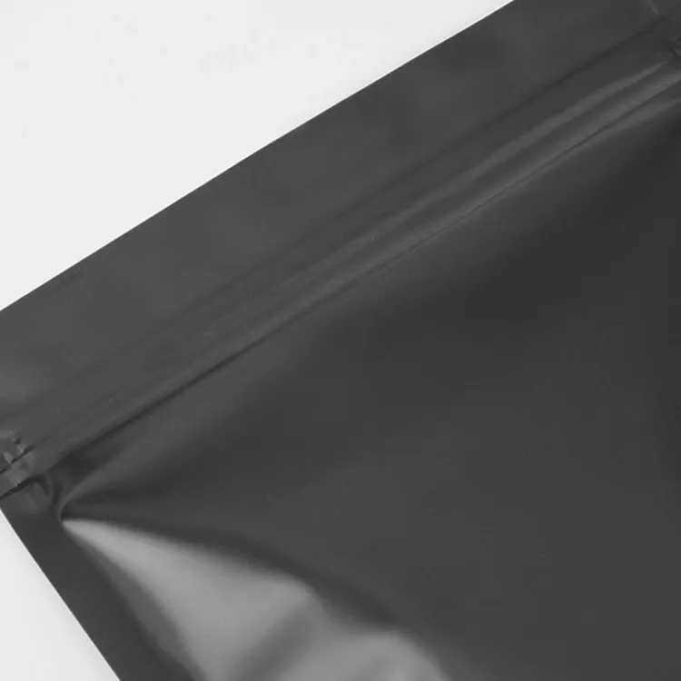 Matte Black Pakket Stand Up Pouch/Aluminiumfolie Verpakking Zip Lock Bag/Doypack Mylar Opslag Voedsel Zakken