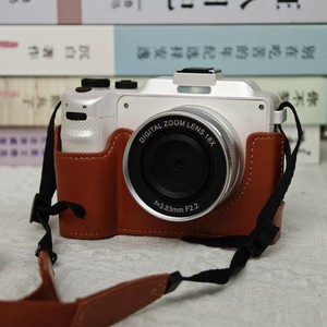 เคสหนังสำหรับกล้องมิเรอร์เลสเลนส์ซูมดิจิตอล 18X F2.2 กระเป๋าป้องกันสำหรับใช้ในบ้านพร้อมสายคล้อง - Product Image 3