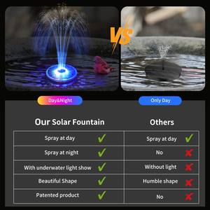 2024 नए आगमन पेटेंट उत्पाद IP68 वाटरप्रूफ फ्लोटिंग सोलर पूल फाउंटेन अंडरवाटर लाइट शो के साथ - Product Image 4