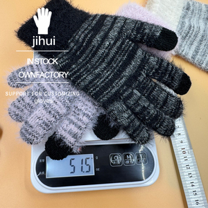 Biểu tượng tùy chỉnh màn hình cảm ứng găng tay Nhà cung cấp-thiết kế mới đa màu sắc găng tay dệt kim cho bán buôn OEM - Product Image 4