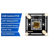 Carte mère de développement pour caméra USB 2MP 1080P 30fps, carte de circuit imprimé 28*28MM pour accessoires de caméra de sécurité en gros