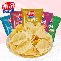 Keripik Kentang Rasa BBQ 60G Produsen OEM Gaya Camilan Goreng Tekstur Renyah