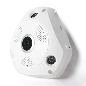 1,3mp 960p Full HD 360 derajat lensa mata ikan panorama, kamera pengawas keamanan CCTV IP WIFI