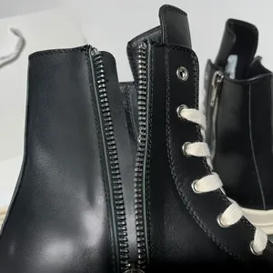 Zapatos Deportivos Casuales de Diseño Owens para Hombre, Botas de Encaje de Lujo, Transpirables, Antideslizantes, con Suela Gruesa, Zapatos para Caminar de Cuero Genuino - Product Image 3