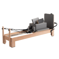 Ensemble de cinq pièces de Pilates en hêtre pour studio de yoga, équipement de fitness, échelle, seau, marchepied stable, chaise pour la danse et les sports