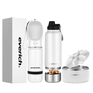 Échantillon GRATUIT Bouteille d'eau de luxe 2-en-1 pour chien, 14oz/22oz, anti-fuite, avec gamelles amovibles - Product Image 3