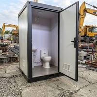 Toilettes de bureau préfabriquées modernes, durables et écologiques en PEHD, conteneur mobile intégré, sanitaire modulaire pour entreprise
