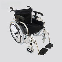 Fauteuil roulant manuel pliable et léger, facile à plier, pour les voyages et le transport, pour les personnes âgées, construction métallique durable