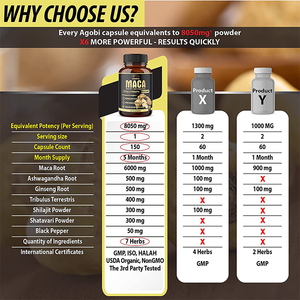 Poudre pour les fesses et les hanches, pilule <span class=keywords><strong>noire</strong></span>, Tongkat Ali, Herbe de chèvre cornée végétarienne avec mélange de capsules de Maca - Meilleures ventes - Product Image 4