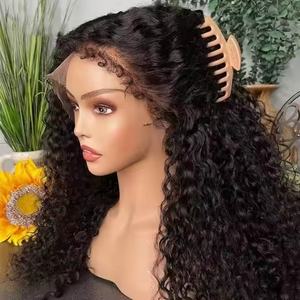 250% densidad <span class=keywords><strong>corto</strong></span> rizado Bob pelucas 4x4 Cierre de encaje pelucas de cabello humano poner y GO Glueless rizado Bob peluca cabello Remy - Product Image 1