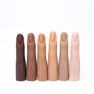 Herramienta de Práctica de Uñas Artificiales de Silicona Líquida, Dedo Flexible para Prácticas de Manicura Acrílica y Arte de Uñas - Product Image 3