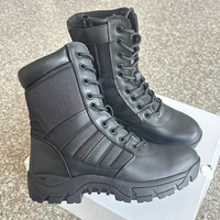 Bottes tactiques pour hommes DF408 en cuir de vachette, nouveau design, mode et entraînement.