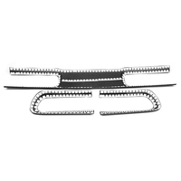 Copertura Decorativa per Fari Posteriori in Fibra di Carbonio, Set da 3 Pezzi, 100% Fibra di Carbonio, Spessore 1mm, Accessori Interni per Dodge Challenger