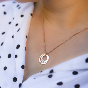 Personalisierte Mama-Halskette mit 2-6 Gravierten Anhängern, Edelstahl Silber Gold Roségold Schmuck, Muttertagsgeschenk für Frauen - Product Image 4