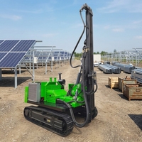 Pilote de pile solaire entièrement hydraulique économique avec rotation de 360 degrés, mât unique et perçage à haut rendement