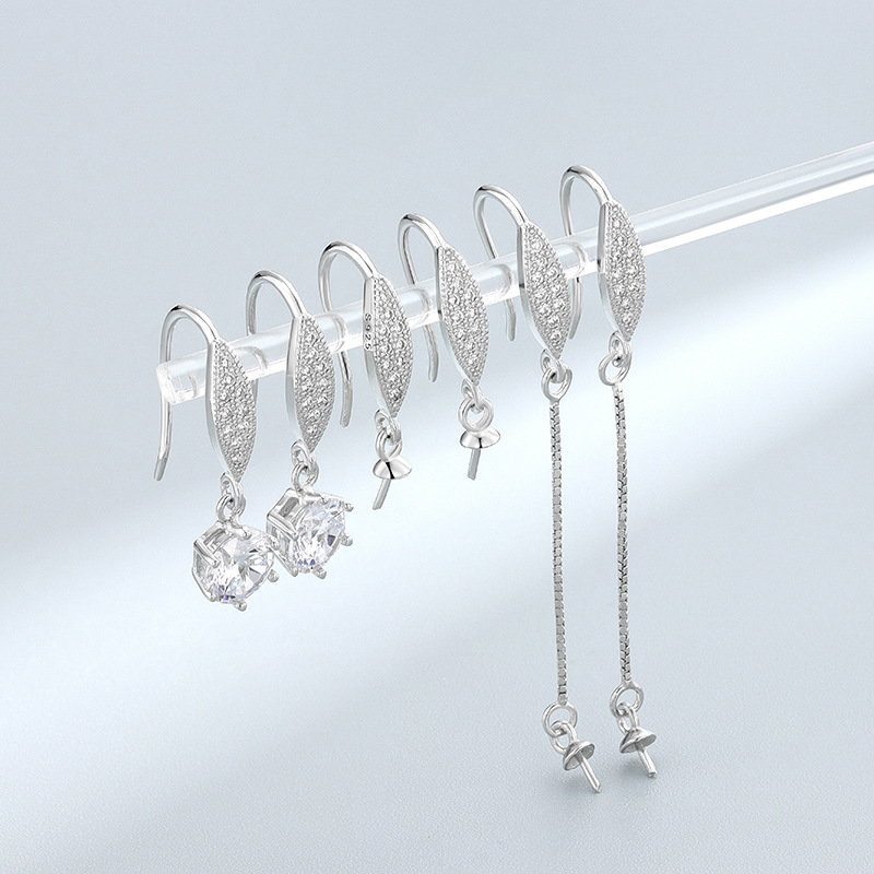 Dainty 925 Sterling Silver Zircon Fish Hook Earwires Gold Plated Pendant  Bali Pinch Ear Hook for Earring Jewelry Making| Alibaba.com