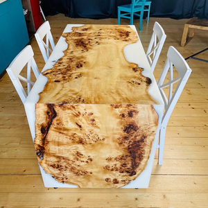 <span class=keywords><strong>Tavolo</strong></span> da pranzo in legno epossidico a cascata bianca <span class=keywords><strong>tavolo</strong></span> da cucina in <span class=keywords><strong>resina</strong></span> epossidica <span class=keywords><strong>tavolo</strong></span> da pranzo a cascata con bordo vivo - Product Image 3