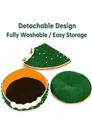 Lit pour chat en forme de sapin de Noël, maison douce en peluche pour chats d'intérieur, grande, lavable, festive, pour petits chiens et chatons