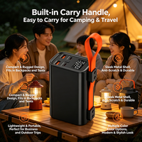 Batterie externe 30000 mAh avec charge rapide PD 100W, lampe de camping LED, 4 ports, chargeur portable pour ordinateur portable