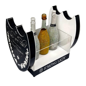 Cao cấp trong suốt LED dạ quang Acrylic KTV bia thương mại Thùng Đá kim loại kích thước lớn và bồn nước giải khát - Product Image 3