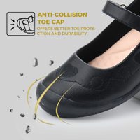 Chaussures Mary Jane de haute qualité pour enfants, semelle extérieure en TPR, fermeture auto-agrippante, antidérapantes, en cuir PU noir, pour l'école, pour filles, quatre modèles