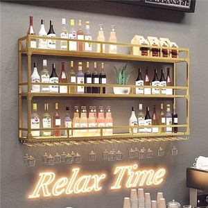 <strong>Wall</strong> Hanging Iron <strong>Wine</strong> <strong>Rack</strong> Modern Home Furniture for 20-29 Bottles Creative <strong>Wine</strong> Display Cabinet - Product Image 3