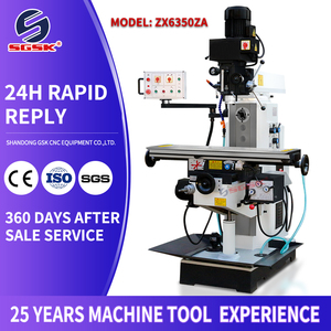 Fresadora de torreta SGSK Fresadora de velocidad variable Fresadora y perforadora ZX6350T para tipo industrial - Product Image 3