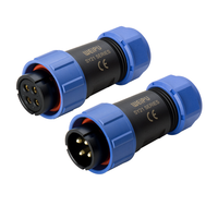 Connecteur Weipu SY à baïonnette étanche IP67 en plastique, à verrouillage marche/arrêt, 21 mm, 2, 4 ou 5 broches, pour accessoires nautiques