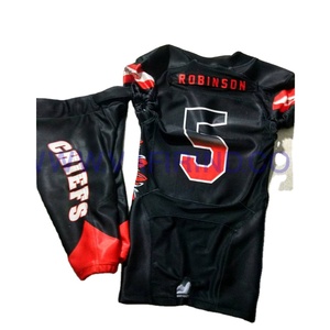 Trajes de fútbol americano transpirables uniformes de fútbol juvenil personalizados al por mayor en Tallas grandes - Product Image 1