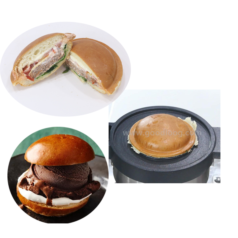 Electric UFO Hamburger Machine with Timer & Nonstick Coating