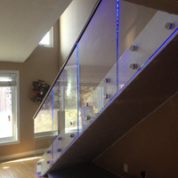 Connecteur et pince de fixation pour poteau de balustrade en verre, ensemble complet d'accessoires