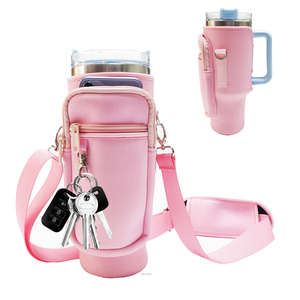 Sarung Botol Air Terisolasi dengan Logo Kustom, Tas Pembawa <span class=keywords><strong>Tumbler</strong></span>, Selongsong Gelas Neoprene, Tas Pembawa <span class=keywords><strong>Tumbler</strong></span> 40oz dengan Kantong Ponsel - Product Image 1
