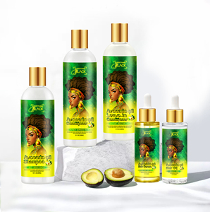 Ligne de produits capillaires naturels pour <span class=keywords><strong>cheveux</strong></span> bouclés africains sous marque privée – Traitement revitalisant à l'huile de ricin - Product Image 1
