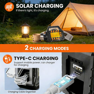 Linterna LED Recargable USB Solar Alecter, Resistente al Agua IP53, 1000 Lúmenes, con Batería de Respaldo, para Emergencias - Product Image 5