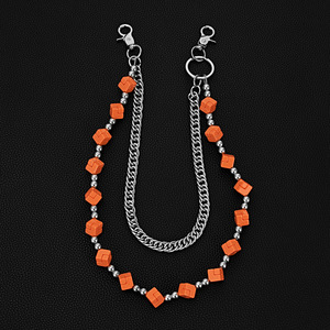 Nuova Tendenza: Catena per Jeans da Donna a Doppio Strato con <span class=keywords><strong>Cubo</strong></span> <span class=keywords><strong>di</strong></span> <span class=keywords><strong>Rubik</strong></span> Colorato, Catena per Vita Artigianale, Ciondolo per Jeans - Product Image 6