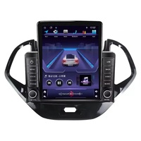 Autoradio Tesla Android 13 8+128G 4G WIFI DSP RDS AM FM pour Ford Figo 2015-2018, Carplay+auto Lecteur DVD