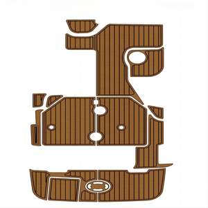2001 <span class=keywords><strong>Sea</strong></span> <span class=keywords><strong>Ray</strong></span> <span class=keywords><strong>240</strong></span> Sundancer SwimPlatform Cockpit Pad Boat EVA Foam Teak Floor Mat Seadek MarineMat Gatorstep Style Autoadhesivo - Product Image 1