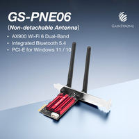 Tarjeta de Red Inalámbrica OEM ODM AX900Mbps WIFI 6 PCI-E AIC8800D80 802.11AX 3 Bandas 2.4G/5G PCIE 2 en 1 Adaptador WIFI Bluetooth