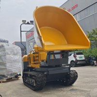 Hochwertiger 1,5-Tonnen Mini-Raupendumper mit Kipperfunktion, CE EURO5, Kubota-Motor und Gummiketten für die Landwirtschaft