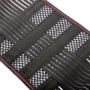 Ceinture de soutien lombaire avec renfort en plaque d'acier, respirante et réglable pour le soutien du dos, usage adulte, noire YS003 - Product Image 3