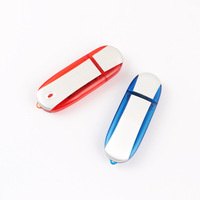 Clés USB 2.0 personnalisées en gros, 1 Go à 128 Go, en plastique, compatibles multi-OS, avec logo imprimé en soie, garantie 1 an, sans cryptage