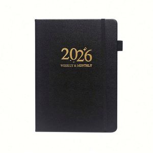 2026 Custom A5 PU Leather Journal <b>Notebook</b> Hardcover Annual <b>Diary</b> Agenda Daily - Product Image 1